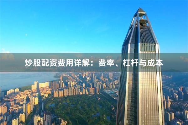 炒股配资费用详解：费率、杠杆与成本